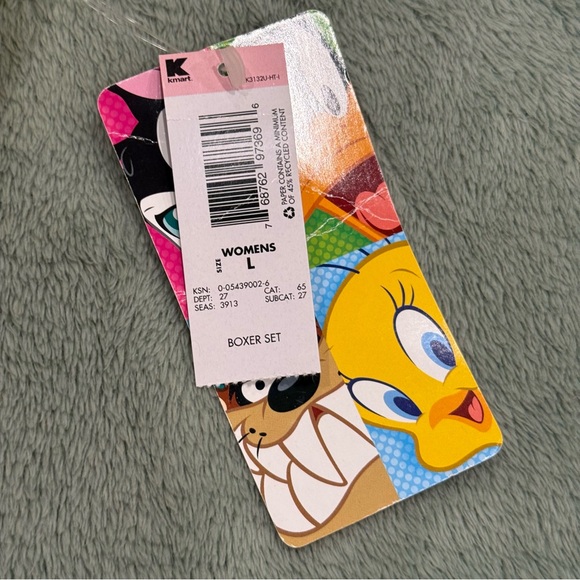 Looney Tunes Tweety Bird Yellow Racerback Tank Top Women’s L New w Tags - Picture 4 of 7